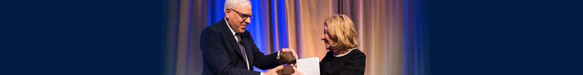 Doris Kearns Goodwin with Recipient David Rubenstein