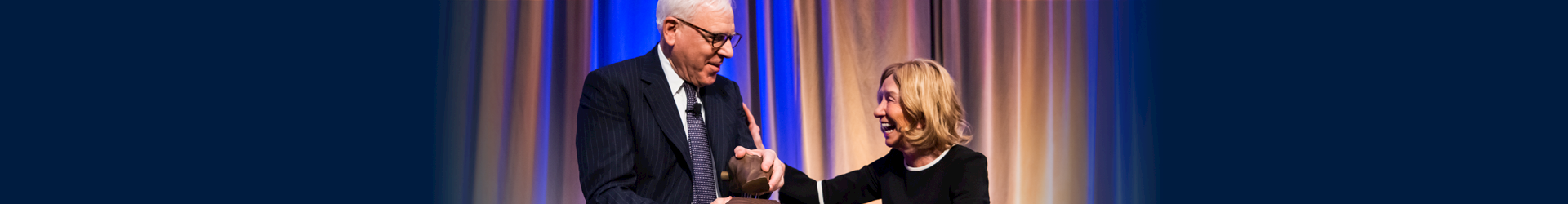Doris Kearns Goodwin with Recipient David Rubenstein